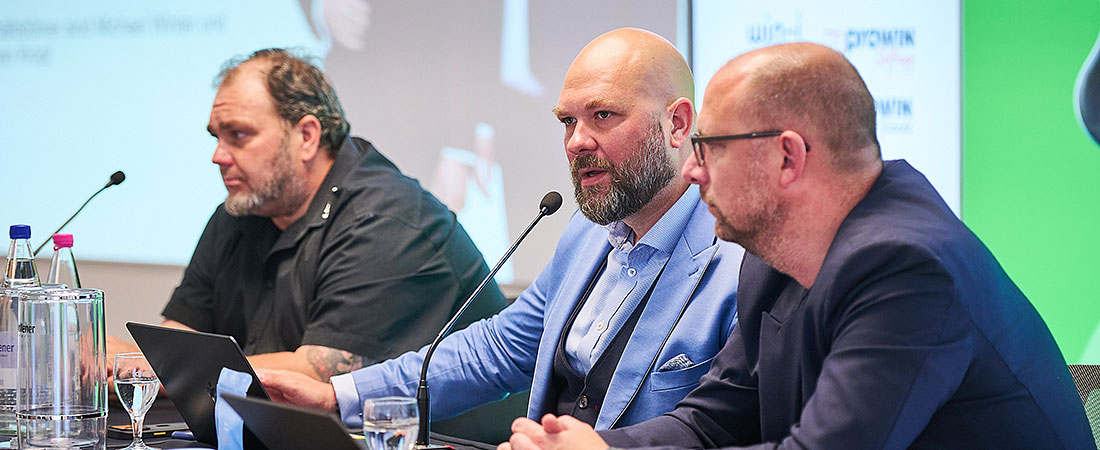 Conferenza stampa annuale proWIN 2026 con Sascha Winter (socio), Michael Winter (amministratore delegato) e Christian Alt (amministratore delegato)